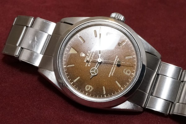 ロレックス EXPLORER Ref-1016 Chapterring Tropical Dial（RS-115／1963年)の詳細写真4枚目