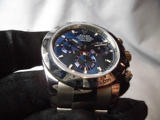 ロレックス デイトナ Ref-116509 Blue Dial Ser-Randamu（LR-50／2019年)の詳細写真8枚目