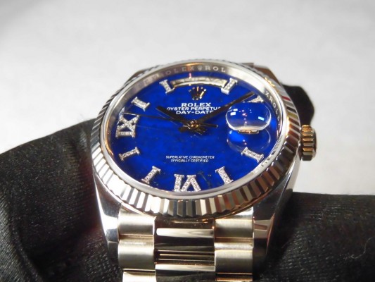 ロレックス デイデイト Ref-128239 Lapis Lazuli  Dial（RD-62／2022年)の詳細写真5枚目