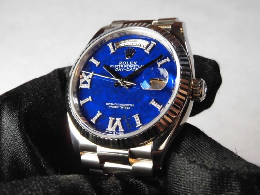 ロレックス デイデイト Ref-128239 Lapis Lazuli  Dial（RD-62／2022年)の詳細写真6枚目