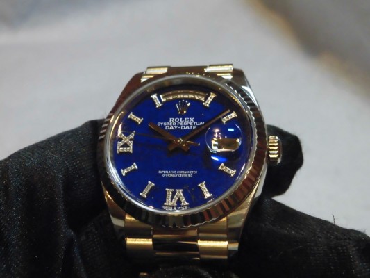 ロレックス デイデイト Ref-128239 Lapis Lazuli  Dial（RD-62／2022年)の詳細写真9枚目