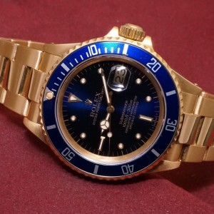 ロレックス サブマリーナ DATE Ref-16808 Blue Nipple Dial