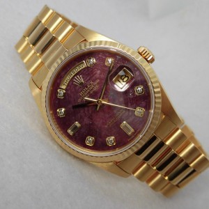 ロレックス デイデイト Ref-18238 Rubellite 10P Dial Ser-T