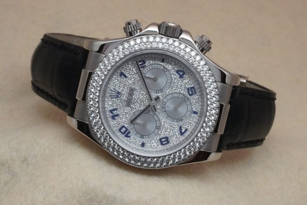 ロレックス  デイトナ Ref-116589RBR PAVE DIAMOND DIAL GUARANTEE（RD-97／2001年)の詳細写真1枚目