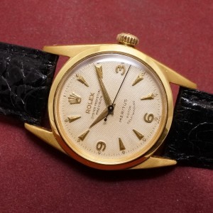 ロレックス MERITUS Ref-6594 Honeycomb Dial