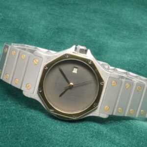 カルティエ LM SANTOS OCTAGON YG/SS Ref.2966 GHOST DIAL
