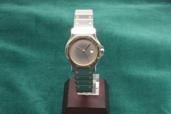 カルティエ LM SANTOS OCTAGON YG/SS Ref.2966 GHOST DIAL（05／1980s)の詳細写真2枚目