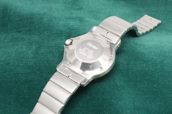 カルティエ LM SANTOS OCTAGON YG/SS Ref.2966 GHOST DIAL（05／1980s)の詳細写真7枚目