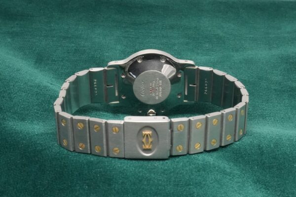 カルティエ LM SANTOS OCTAGON YG/SS Ref.2966 GHOST DIAL（05／1980s)の詳細写真8枚目