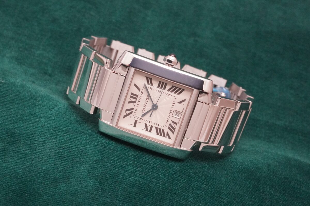 カルティエ TANK FRANCAISE LM 18KWG 2366 BOX&GUARANTEE(12/2000s)