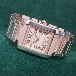 カルティエ TANK FRANCAISE LM 18KWG 2366 BOX&GUARANTEE