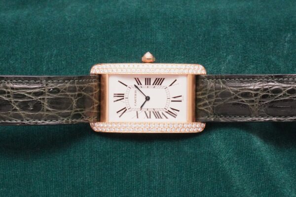 カルティエ TANK AMERICAN LM 1735 18KYG DIAMOND SETTING GUARANTEE & BOX（13／2000s)の詳細写真4枚目