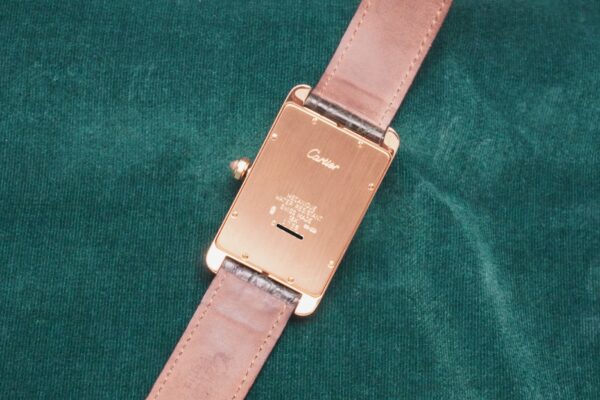 カルティエ TANK AMERICAN LM 1735 18KYG DIAMOND SETTING GUARANTEE & BOX（13／2000s)の詳細写真7枚目