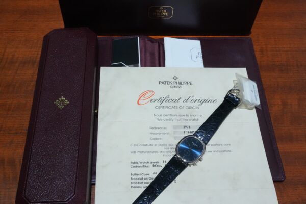 パテック・フィリップ GOLDEN ELLIPSE WG BLUE DIAL 3978（14／1990s)の詳細写真9枚目