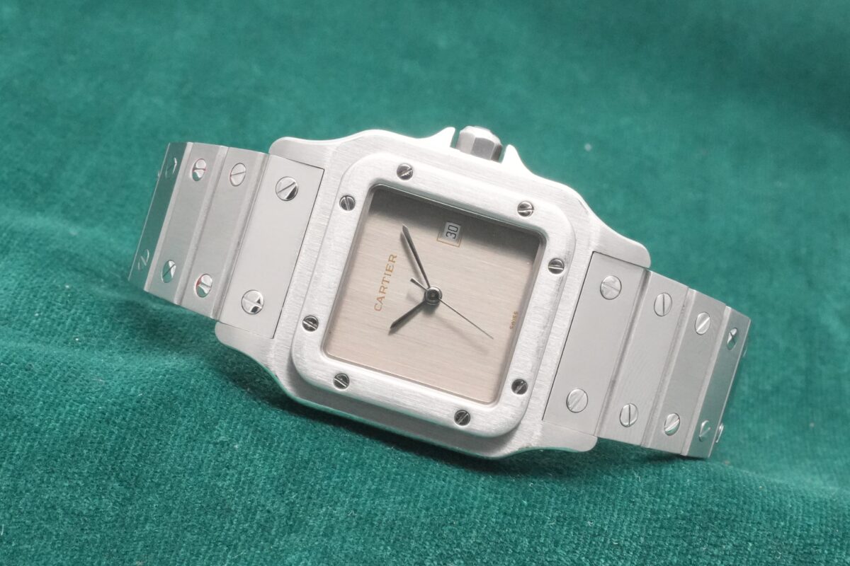 カルティエ SANTOS CARREE LM SS 2960 GHOST DIAL(09/1980s)