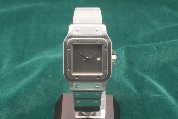 カルティエ SANTOS CARREE LM SS 2960 GHOST DIAL（09／1980s)の詳細写真2枚目