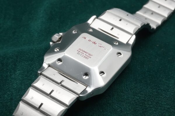 カルティエ SANTOS CARREE LM SS 2960 GHOST DIAL（09／1980s)の詳細写真7枚目