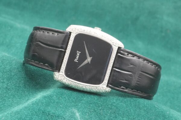 PIAGET Ref.94585 WHITEGOLD DIAMOND ONYX DIAL（PL01／1980s)の詳細写真1枚目