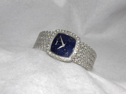 レディース PIAGET Ref.9234D2 LAPIS LAZULI DIAL DAIMONDBEZEL（ML-12／1980ｓ)の詳細写真1枚目