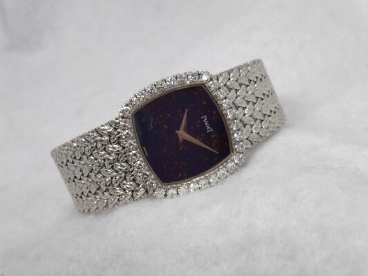 レディース PIAGET Ref.9234D2 LAPIS LAZULI DIAL DAIMONDBEZEL（ML-12／1980ｓ)の詳細写真2枚目