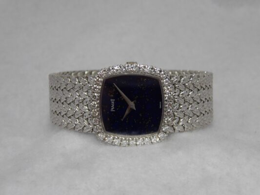 レディース PIAGET Ref.9234D2 LAPIS LAZULI DIAL DAIMONDBEZEL（ML-12／1980ｓ)の詳細写真3枚目