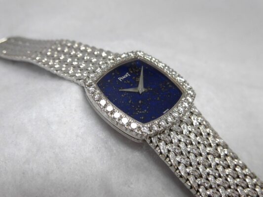 レディース PIAGET Ref.9234D2 LAPIS LAZULI DIAL DAIMONDBEZEL（ML-12／1980ｓ)の詳細写真5枚目