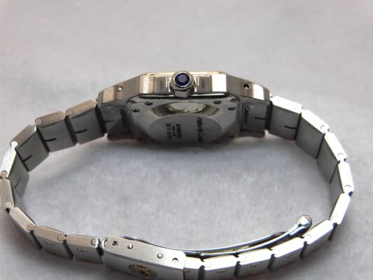 レディース  カルティエ  SANTOS CARREE 9641 GHOST DIAL SS/YG（ML-03／1980ｓ)の詳細写真4枚目