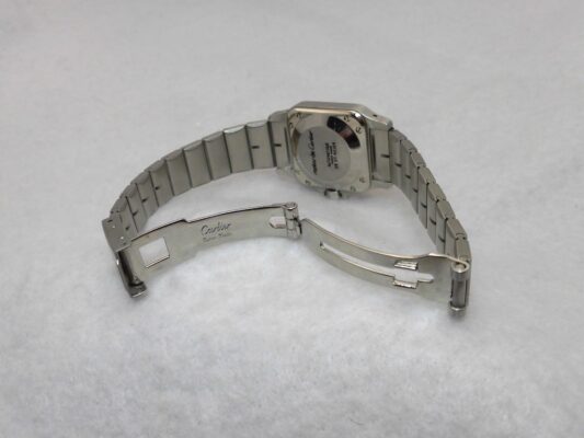 レディース  カルティエ  SANTOS CARREE 9641 GHOST DIAL SS/YG（ML-03／1980ｓ)の詳細写真5枚目