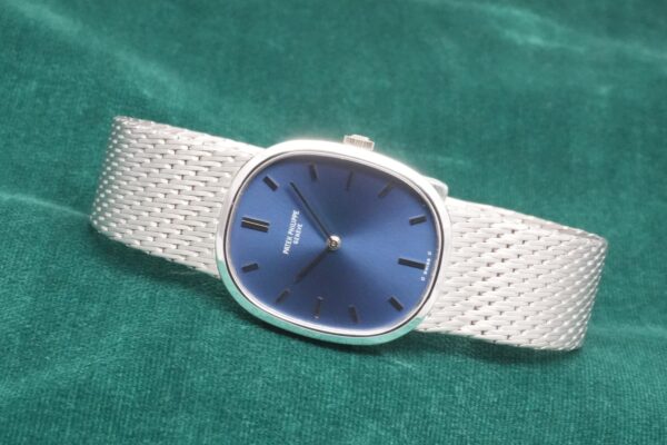 パテック・フィリップ GOLDEN ELLIPSE WG BRACELET BLUE DIAL 3548/1（16／1974年)の詳細写真1枚目