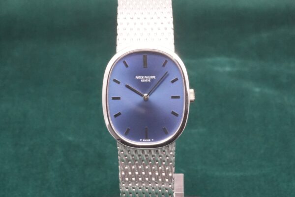 パテック・フィリップ GOLDEN ELLIPSE WG BRACELET BLUE DIAL 3548/1（16／1974年)の詳細写真2枚目