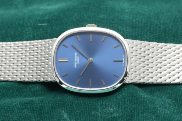 パテック・フィリップ GOLDEN ELLIPSE WG BRACELET BLUE DIAL 3548/1（16／1974年)の詳細写真3枚目