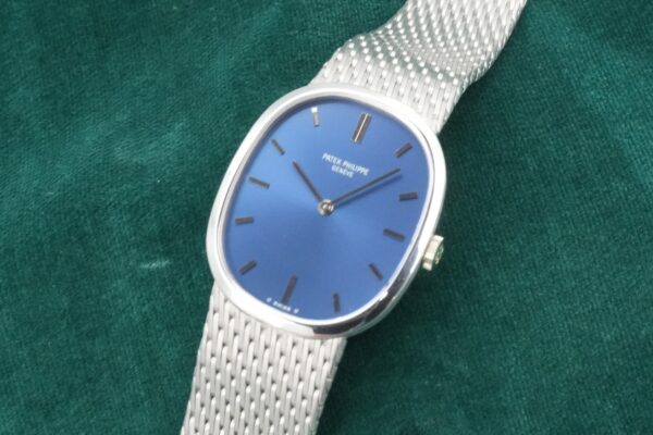 パテック・フィリップ GOLDEN ELLIPSE WG BRACELET BLUE DIAL 3548/1（16／1974年)の詳細写真4枚目