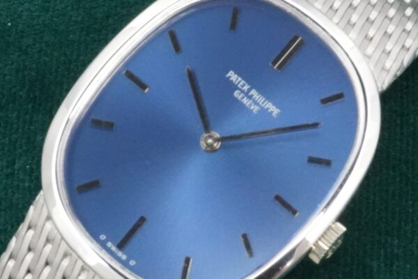 パテック・フィリップ GOLDEN ELLIPSE WG BRACELET BLUE DIAL 3548/1（16／1974年)の詳細写真10枚目