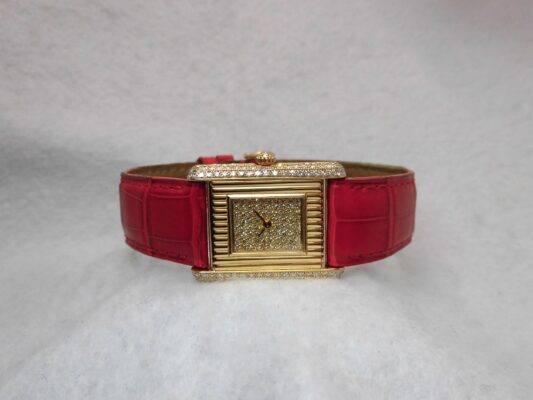 Boys カルティエ TANK LM Pave Dial 18KYG（MB-01／1980ｓ)の詳細写真3枚目