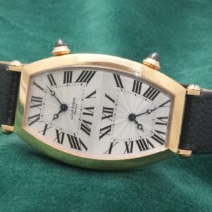 カルティエ  TONNEAU CPCP DUAL TIME YG 2805