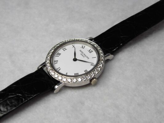 レディース パテック・フィリップ カラトラバ WG WHITE ROMAN DIAL 4820（ML-21／1990ｓ)の詳細写真5枚目