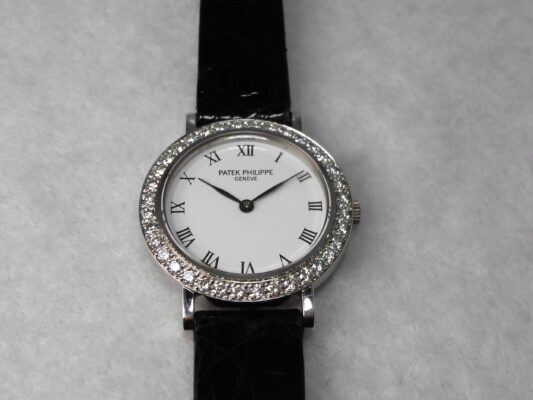 レディース パテック・フィリップ カラトラバ WG WHITE ROMAN DIAL 4820（ML-21／1990ｓ)の詳細写真6枚目