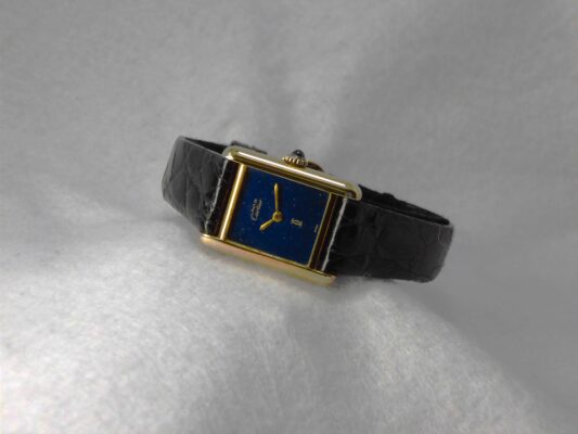 レディース カルティエ must tank Vermeil Lapiscolar Dial（ML-22／1970ｓ)の詳細写真1枚目