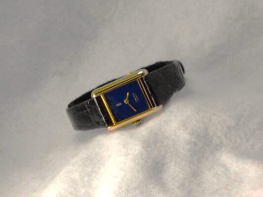 レディース カルティエ must tank Vermeil Lapiscolar Dial（ML-22／1970ｓ)の詳細写真2枚目