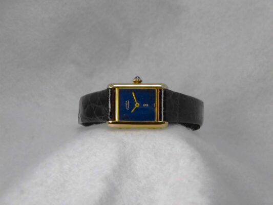 レディース カルティエ must tank Vermeil Lapiscolar Dial（ML-22／1970ｓ)の詳細写真3枚目