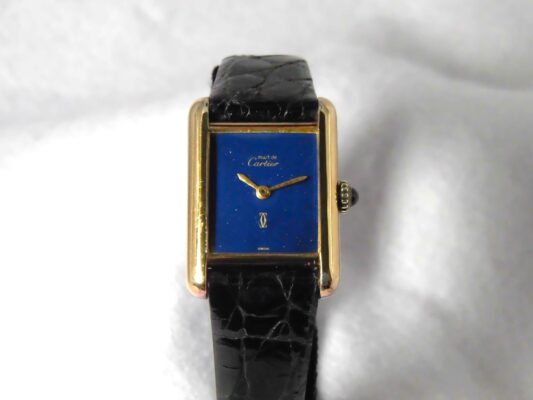 レディース カルティエ must tank Vermeil Lapiscolar Dial（ML-22／1970ｓ)の詳細写真8枚目