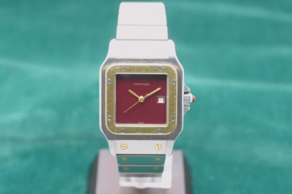 カルティエ SANTOS CARREE LM SS/YG 2961（23／1980s)の詳細写真2枚目
