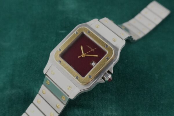 カルティエ SANTOS CARREE LM SS/YG 2961（23／1980s)の詳細写真3枚目
