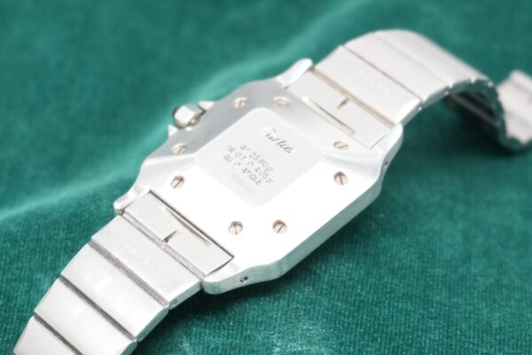 カルティエ SANTOS CARREE LM SS/YG 2961（23／1980s)の詳細写真6枚目
