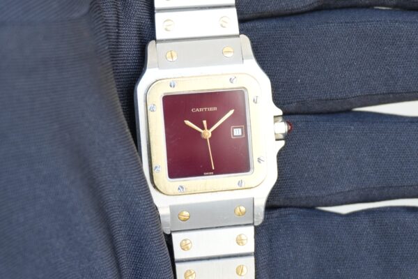 カルティエ SANTOS CARREE LM SS/YG 2961（23／1980s)の詳細写真12枚目