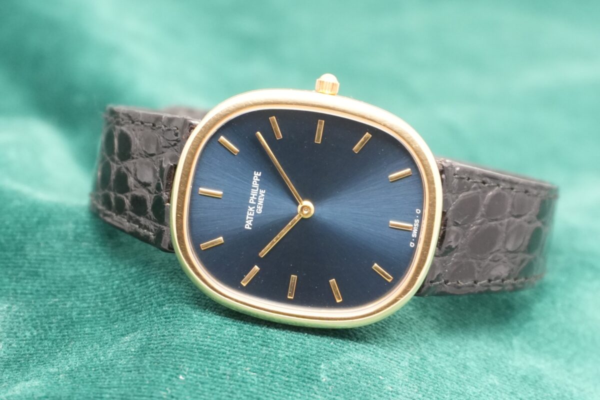 パテック・フィリップ GOLDEN ELLIPSE BLUE DIAL JUMBO 3738/100(32/1991年)