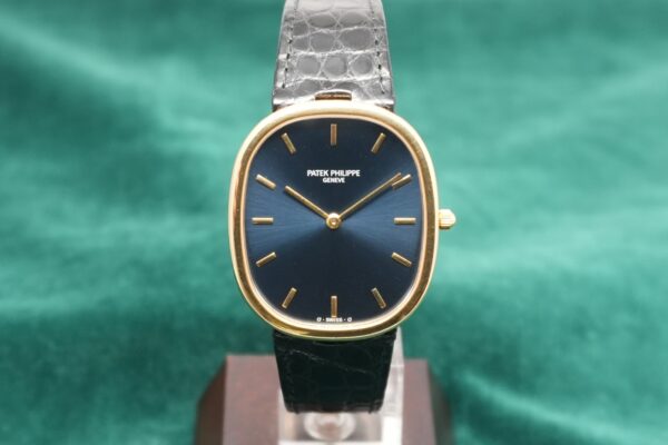 パテック・フィリップ GOLDEN ELLIPSE BLUE DIAL JUMBO 3738/100（32／1991年)の詳細写真2枚目