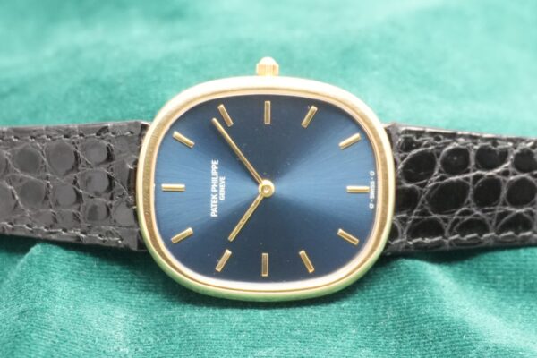 パテック・フィリップ GOLDEN ELLIPSE BLUE DIAL JUMBO 3738/100（32／1991年)の詳細写真3枚目