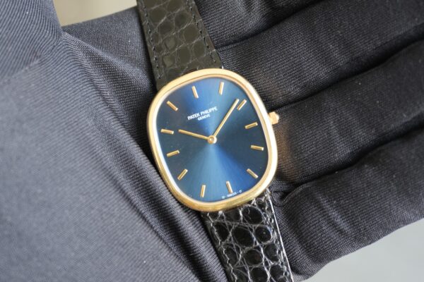 パテック・フィリップ GOLDEN ELLIPSE BLUE DIAL JUMBO 3738/100（32／1991年)の詳細写真10枚目