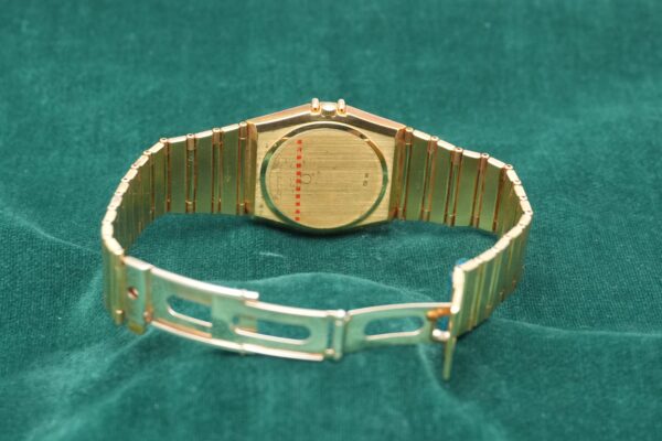 オメガ CONSTELLATION デイデイト DIAMOND BEZEL LAPIS LAZULI 18KYG QUARTZ（03／1990s)の詳細写真5枚目